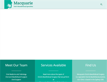 Tablet Screenshot of macquarieoms.com.au